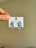 Silver Plated Zircon Stone Dangle Fairy Earrings