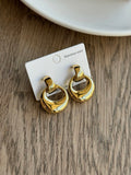 Steel Gold Color Dora Earrings