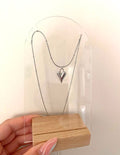 Steel Silver Color Dorika Chain Necklace