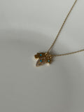 Gold Plated Three-Charm Necklace
