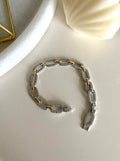 Silver Plated Zircon Stone Knot Bracelet