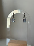 Steel Silver Color Earrings