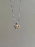 Steel Stone Silver Color Evil Eye Necklace