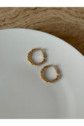 Gold Plated Spiral Hoop Earrings