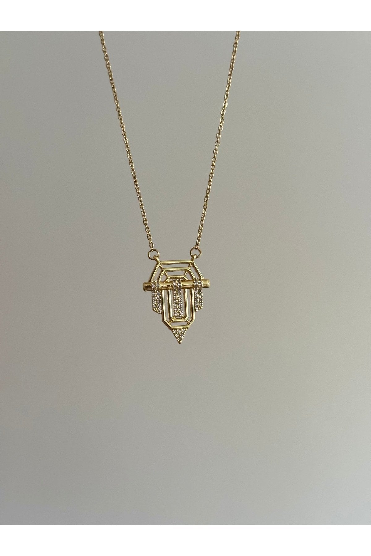 Steel Gold Color Serenay Necklace