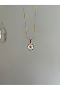 Steel Gold Tone Star Necklace