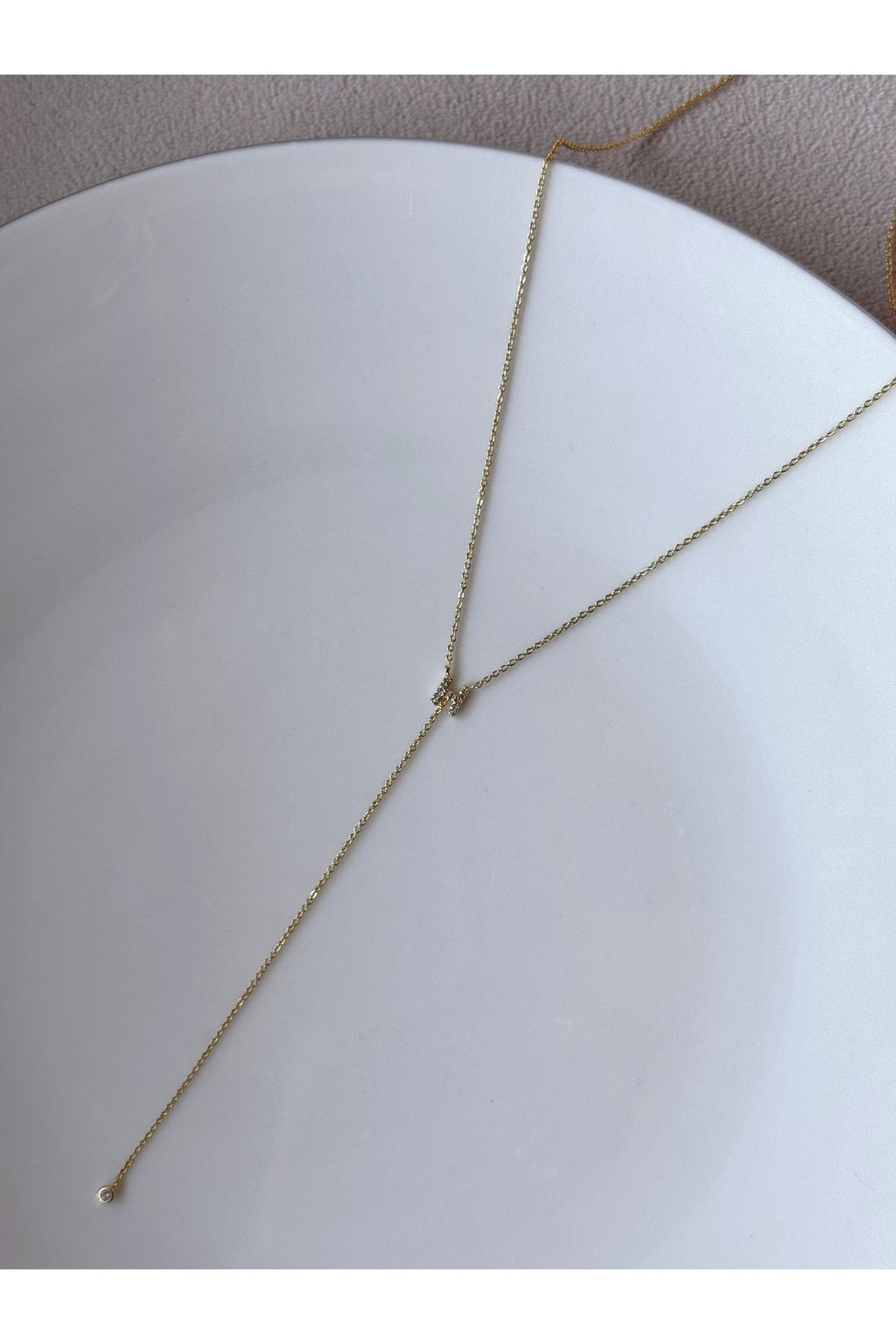 Altın Kaplama Zirkon Taşlı H Harfi Kolye