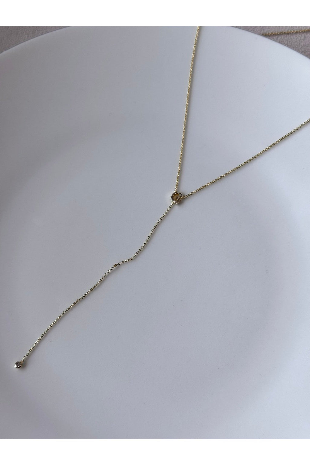 Gold Plated Zircon Stone Letter G Necklace