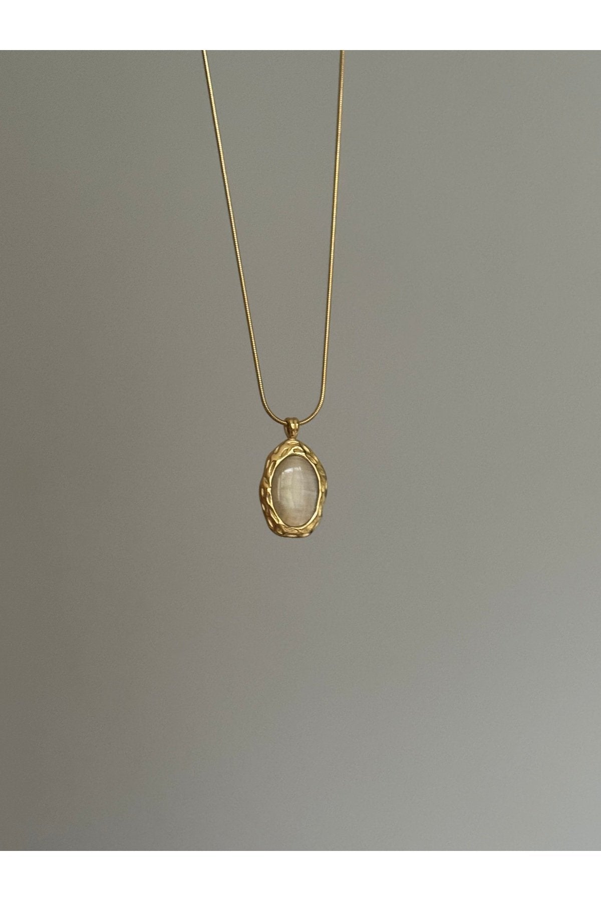 Steel Gold-Tone Vintage Necklace