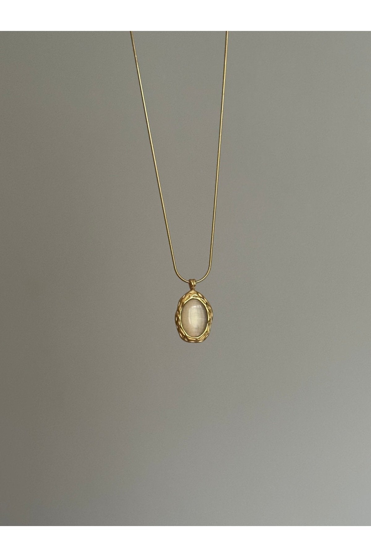 Steel Gold-Tone Vintage Necklace