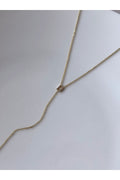 Gold Plated Zircon Stone Letter B Necklace