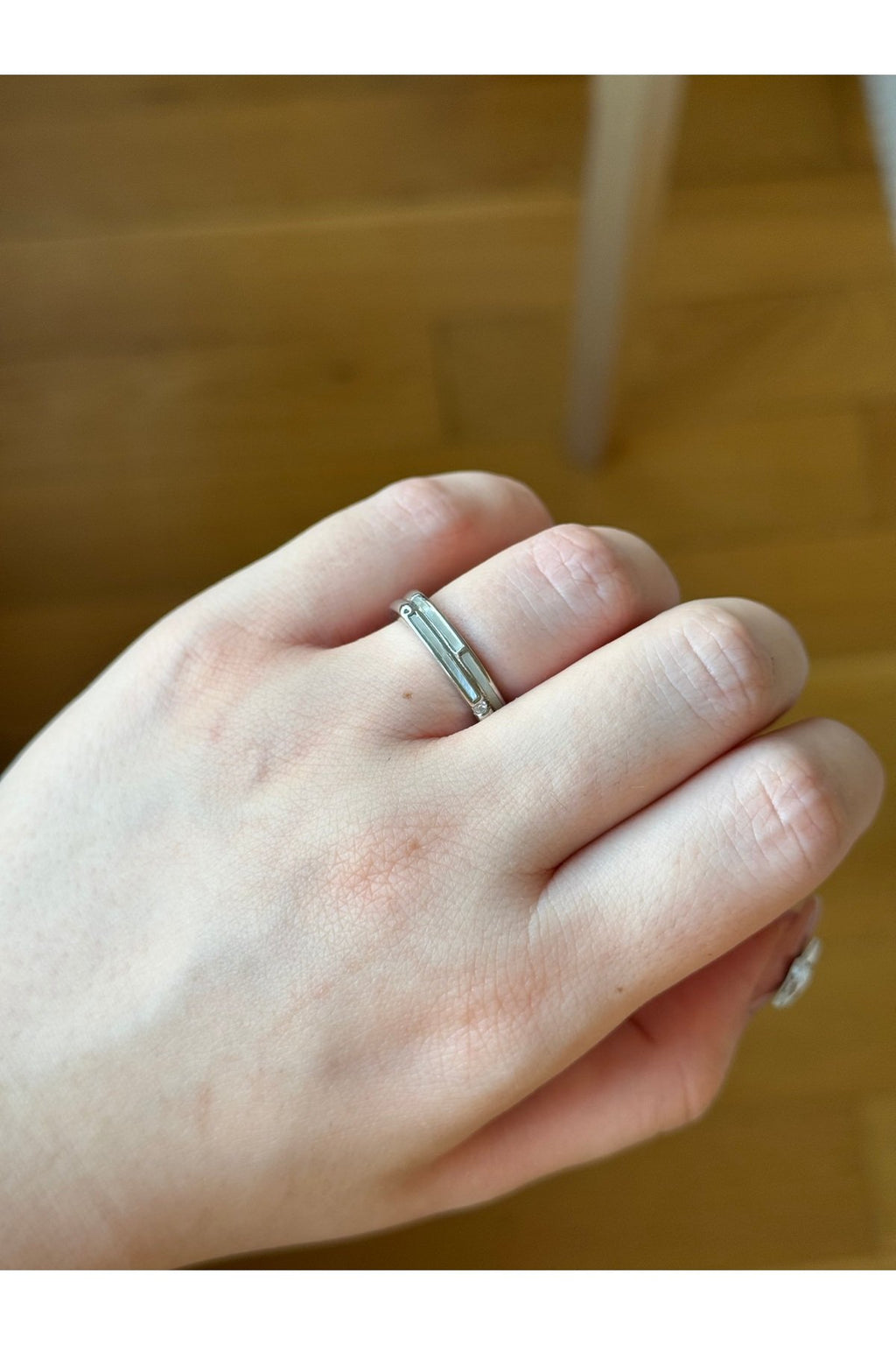 Gümüş Kaplama Ayarlanabilir Yüzük