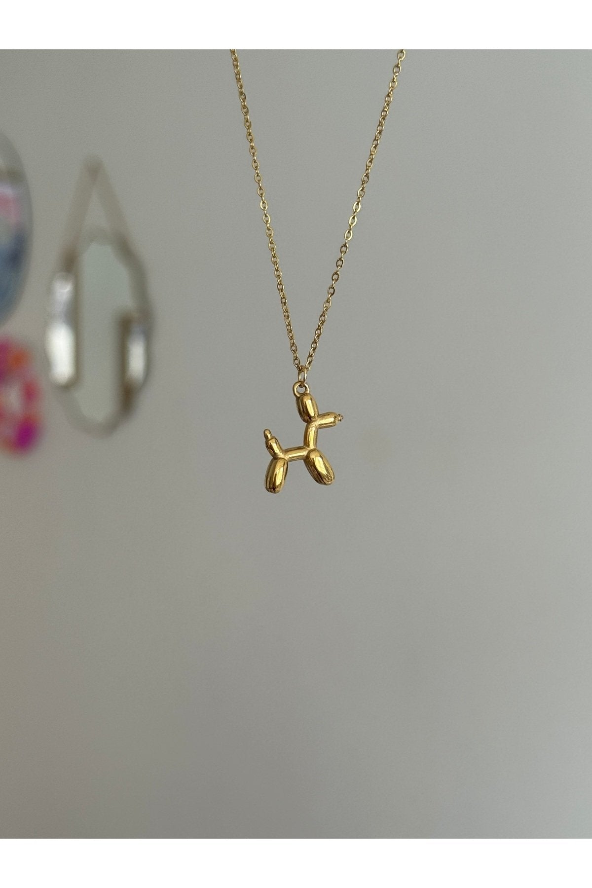 Steel Gold Tone Necklace