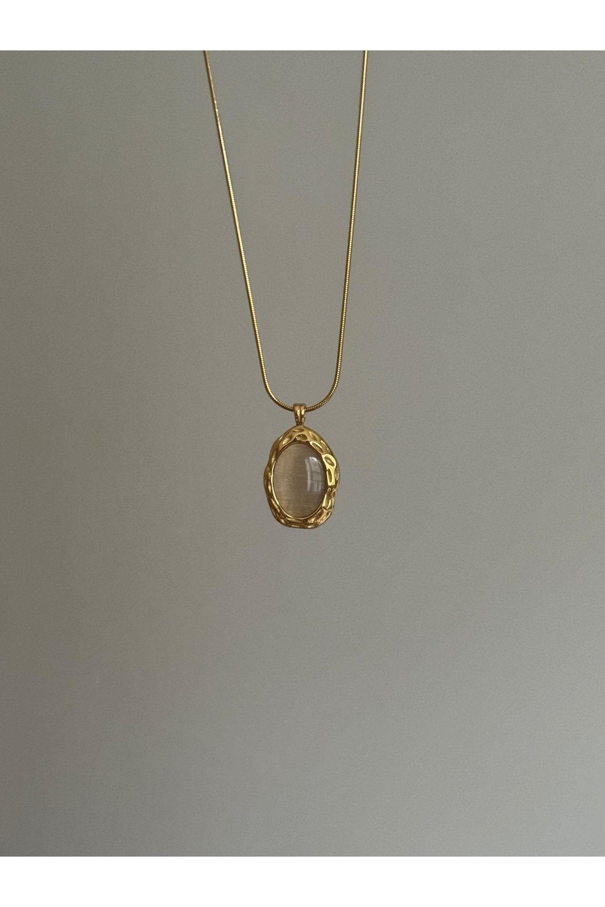 Steel Gold-Tone Vintage Necklace