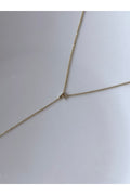 Gold Plated Zircon Stone Letter F Necklace