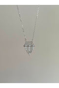 Steel Silver Tone Serenay Necklace