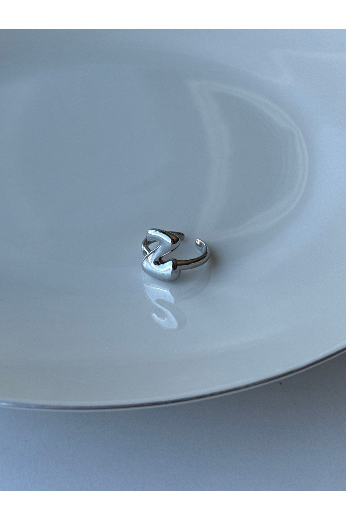 Silver Plated Adjustable Letter Z Ring