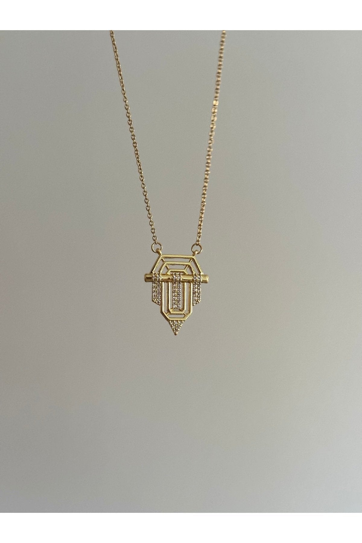 Steel Gold Color Serenay Necklace