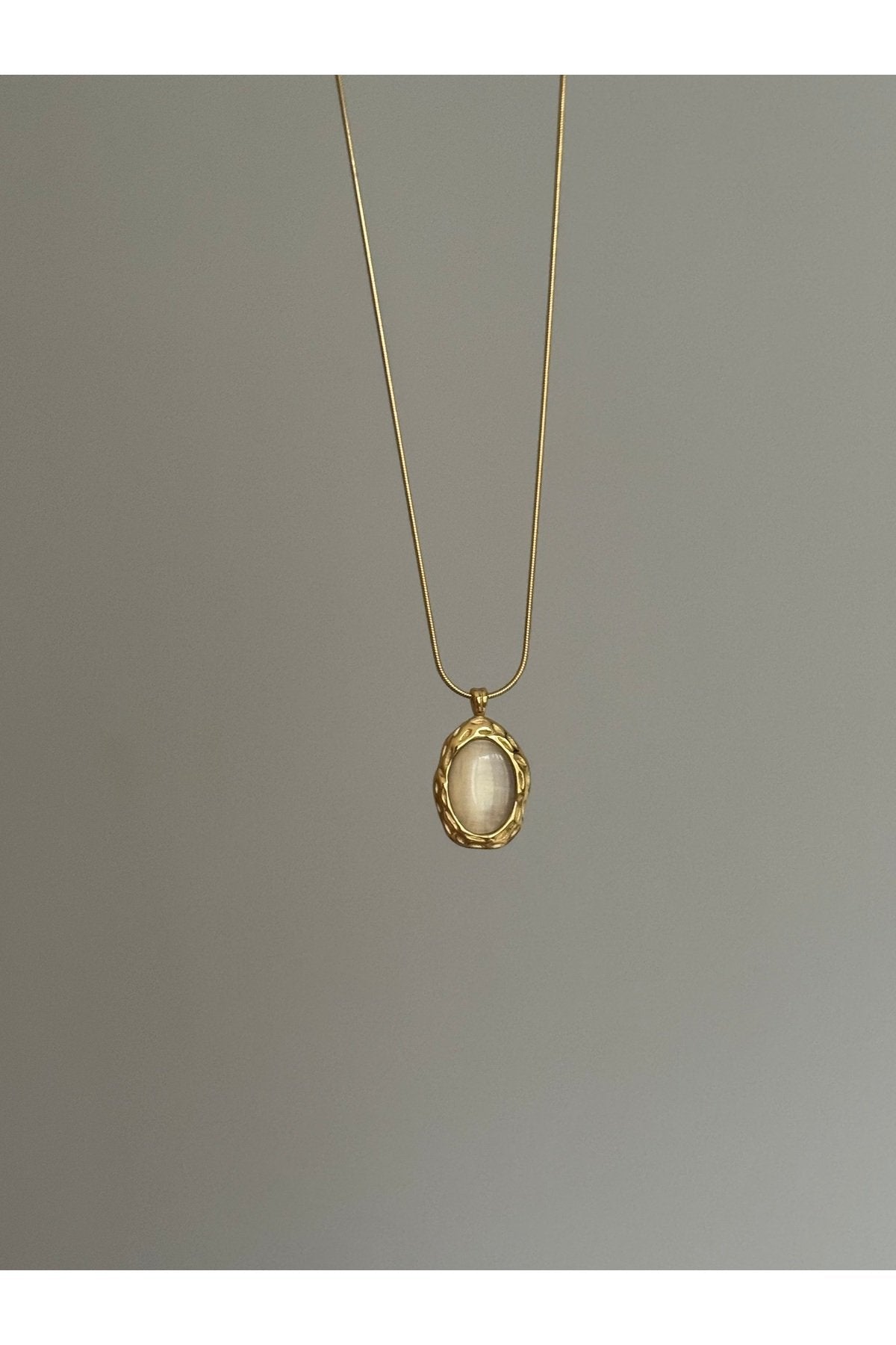 Steel Gold-Tone Vintage Necklace